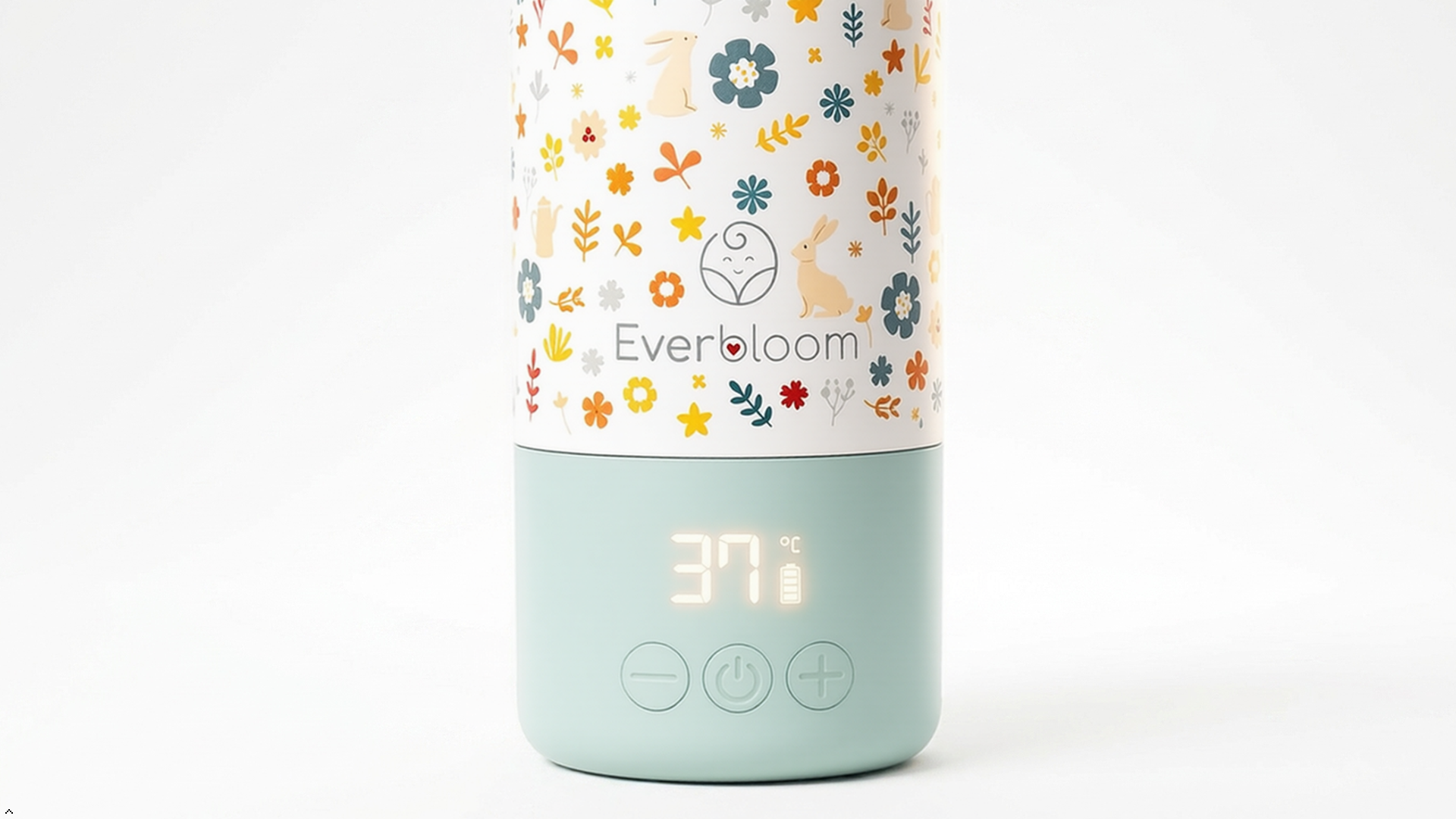 Warm & Go Everbloom sur fond blanc, écran affichant 37 °C