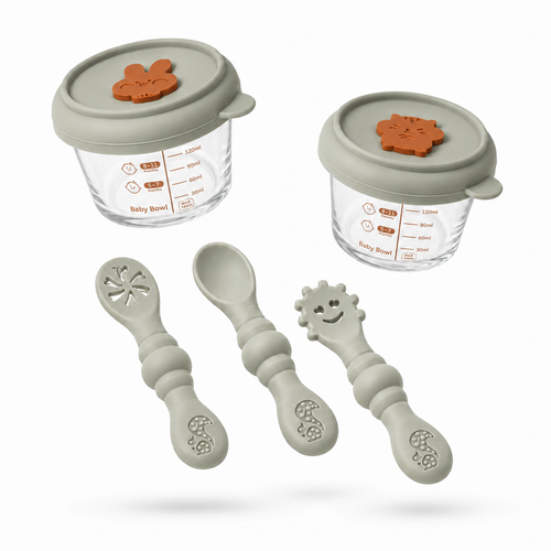 Taste & Grow Everbloom — coffret 2 pots en verre et 3 cuillères d’apprentissage en suspension