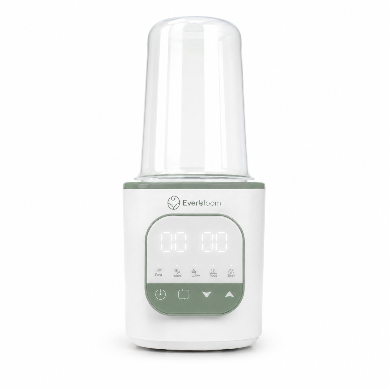 Warm & Grow Everbloom — vue de face avec cloche, studio fond blanc