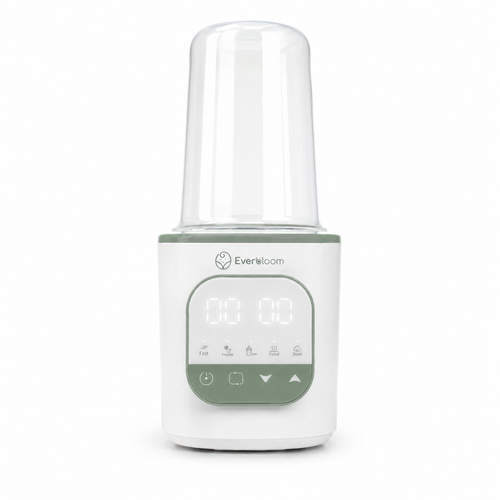 Warm & Grow Everbloom — vue de face avec cloche, studio fond blanc
